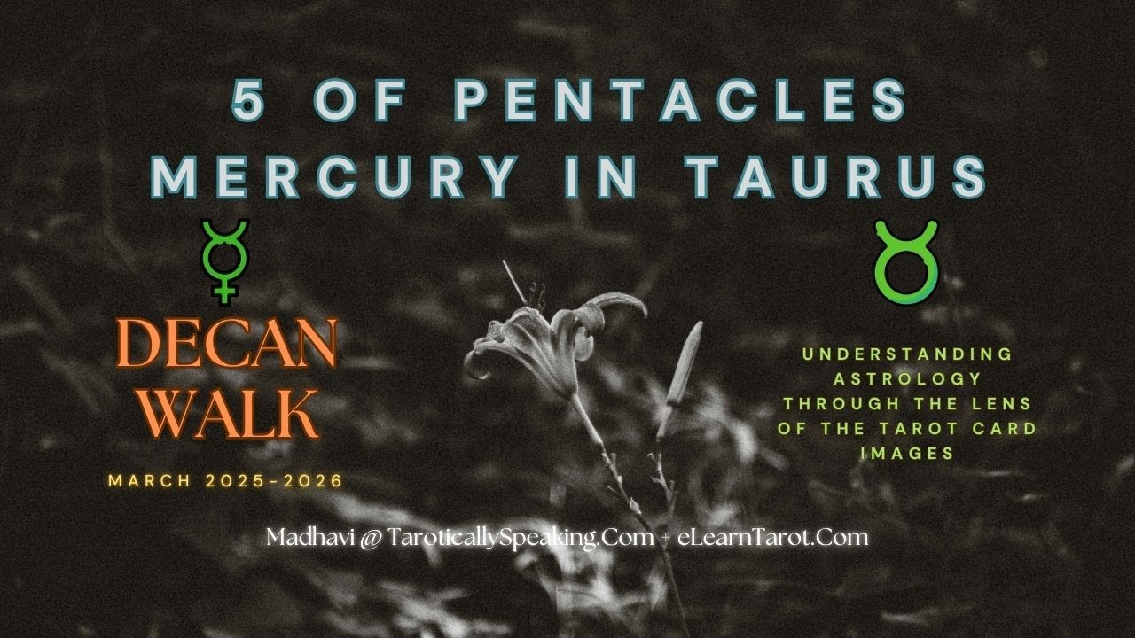 5 of Pentacles - Mercury in Taurus - Resisting Material Changes