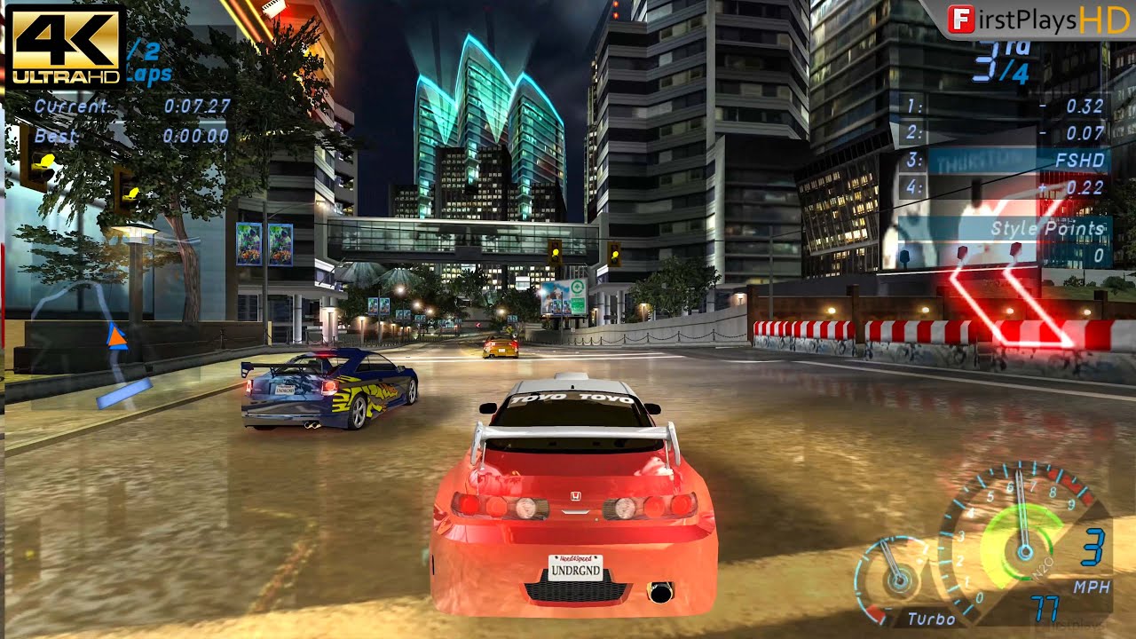 Need for Speed: Underground (2003) - PC Gameplay 4k 2160p / Win 10