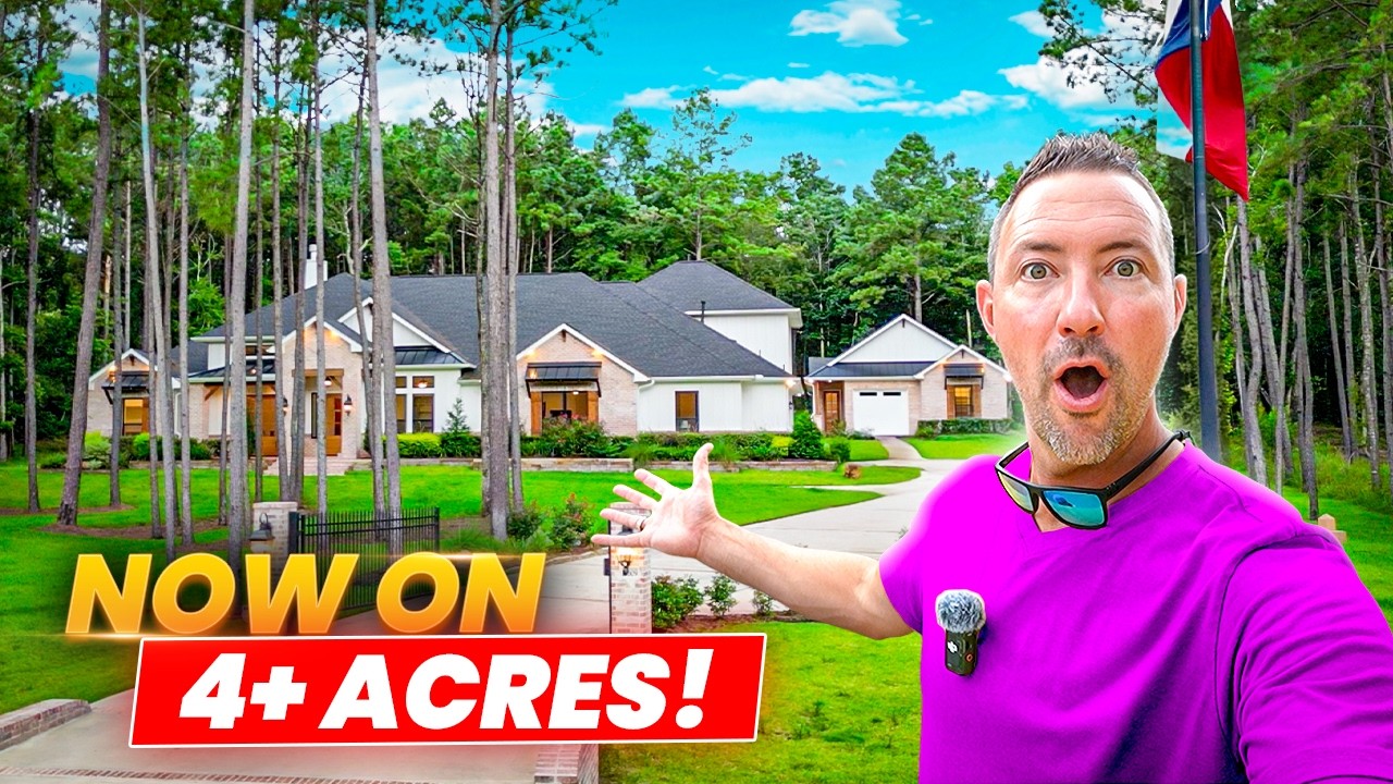 Inside the FIRST 4-10 Acre Community in Houston With Custom Homes UNLIKE Anything We've Ever Seen!