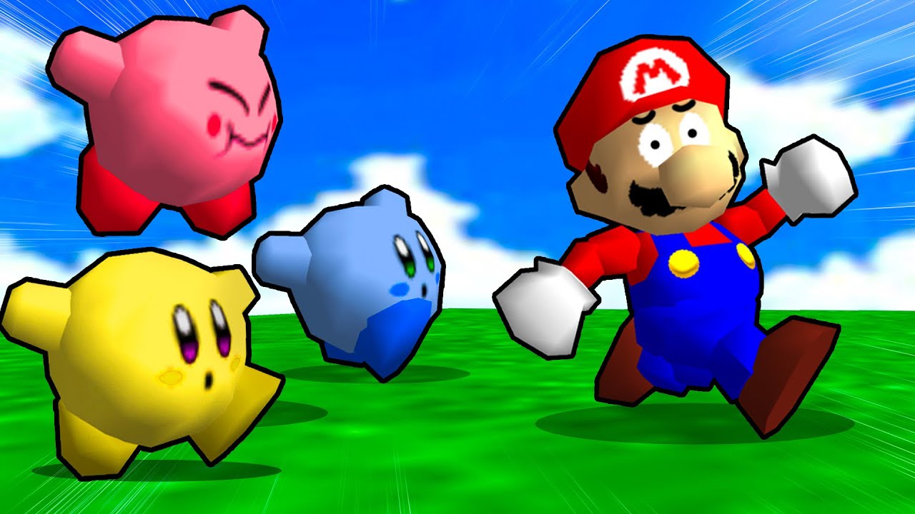 Mario 64 Speedrunner VS Kirby Hunters