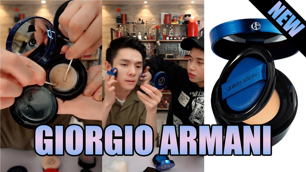 GIORGIO ARMANI (*NEW DESIGNER ESSENCE-IN-BALM MESH CUSHION) *新款阿玛尼電光藍氣墊 - 李佳琦