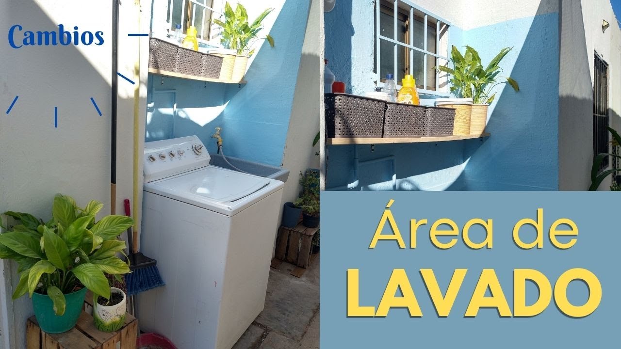 ✨ Cambiazo en área de lavado! con poco presupuesto ✅ casa Infonavit