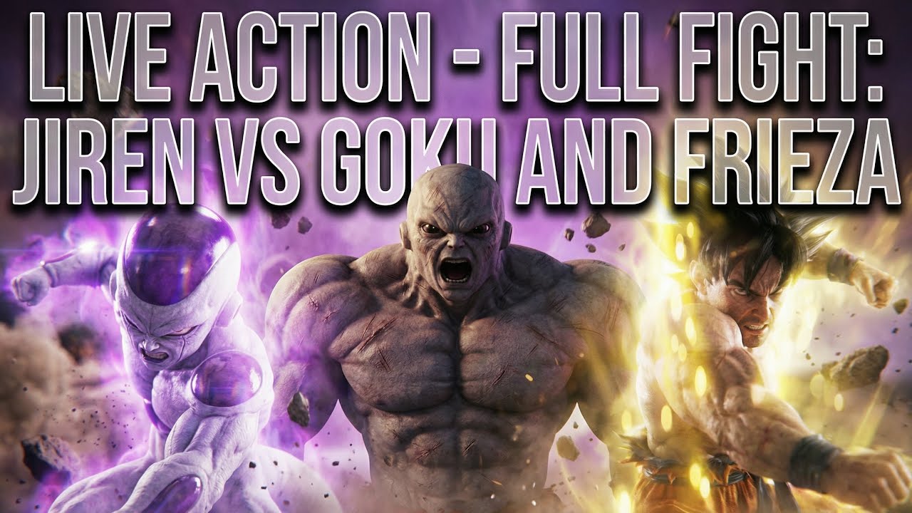 Live Action Dragon Ball Super ! Jiren vs Goku and Frieza 