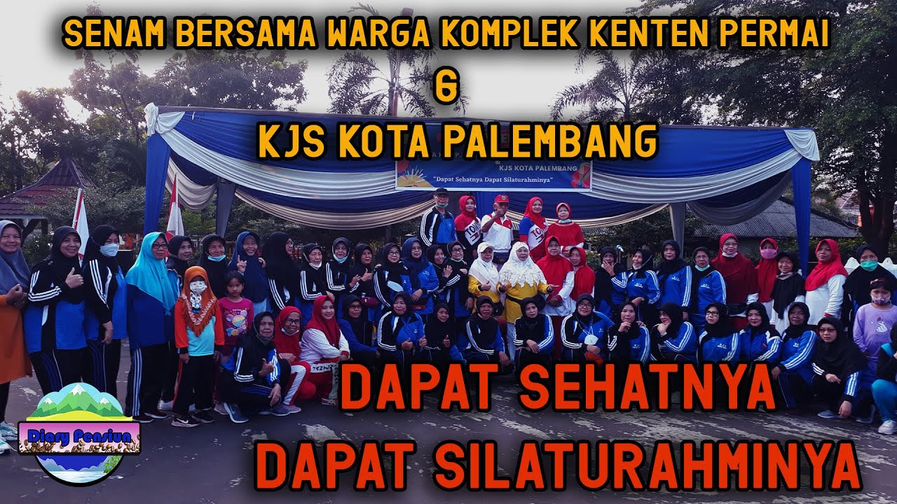 senam bersama warga komplek kenten permai dan kjs kota palembang