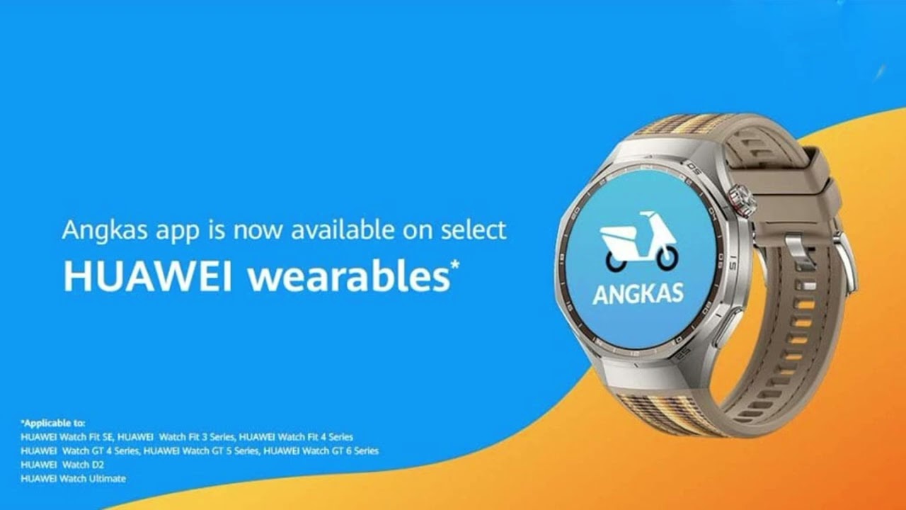 Huawei smartwatches support Angkas riding app in Philippines