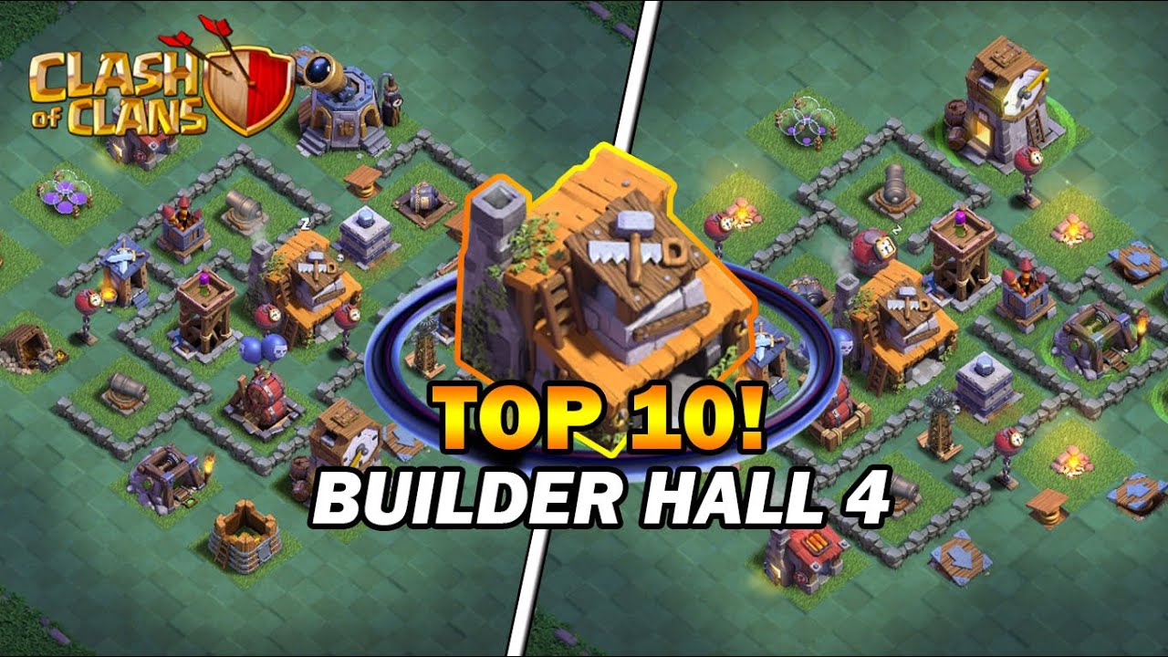 TOP 10! BUILDER HALL 4 [BH4] TERKUAT DAN TERBAIK 2025 - Base With Copy Link - Clash Of Clans