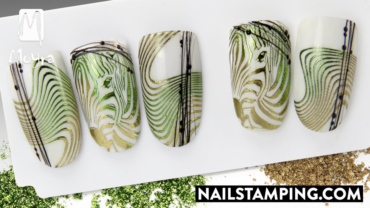 💅🌳Stamped patterns effected with Mirror Powder (nailstamping.com)