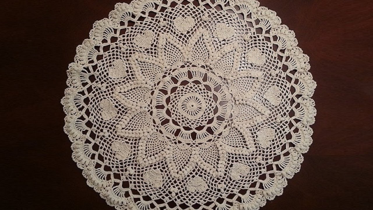 Crochet Doily - Romantic Pineapple Doily Part 2