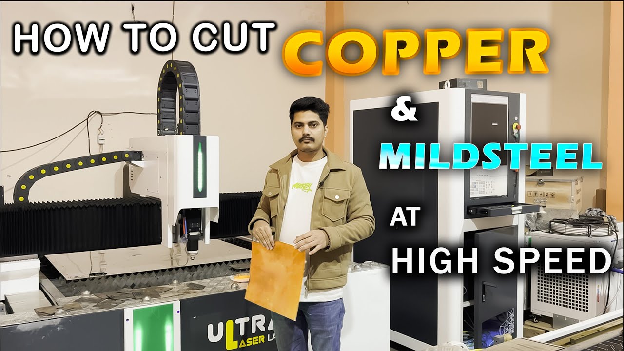 LASER Cutting HIGH REFLECTIVE Material & Mild Steel at High Speed 🔥🔥