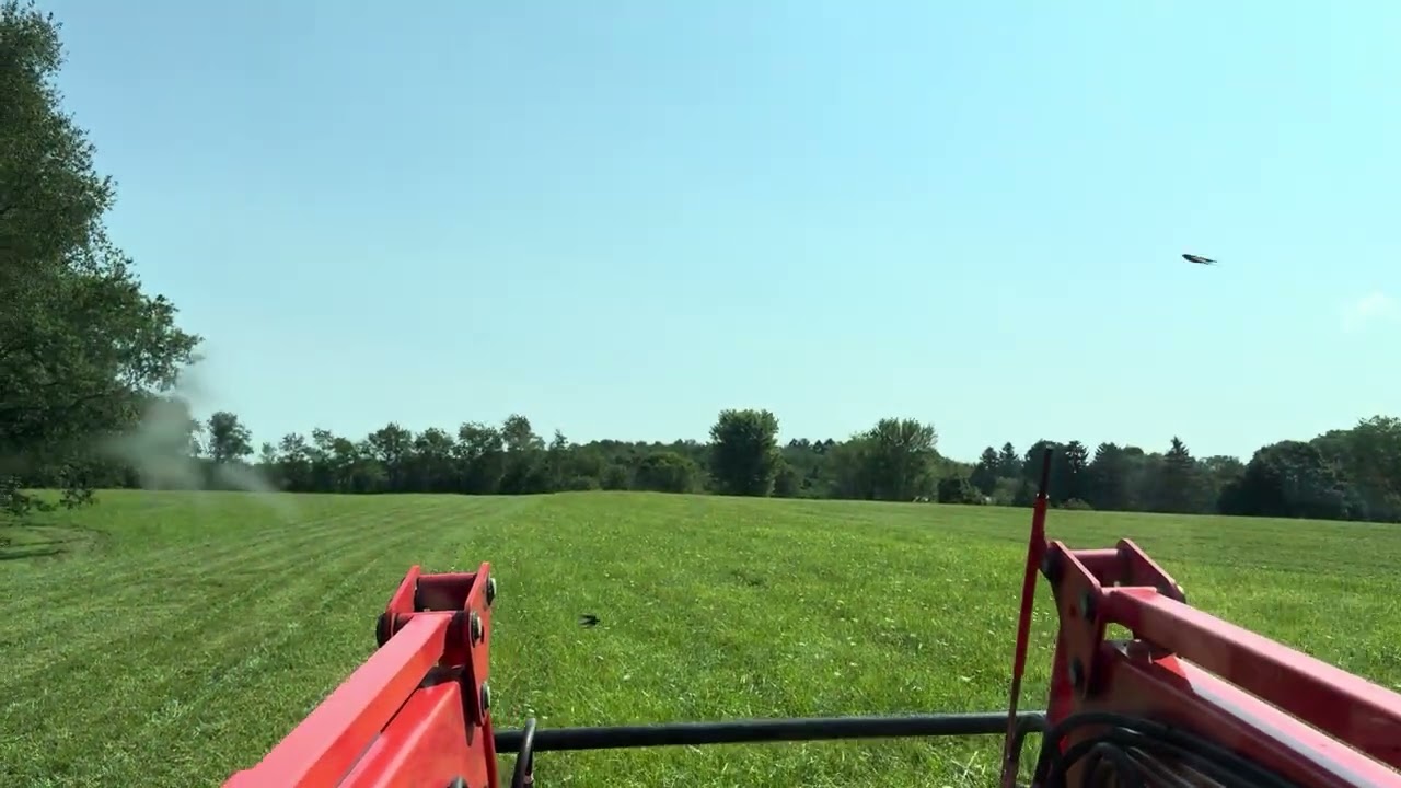 Time Lapse Mowing the Hay Field