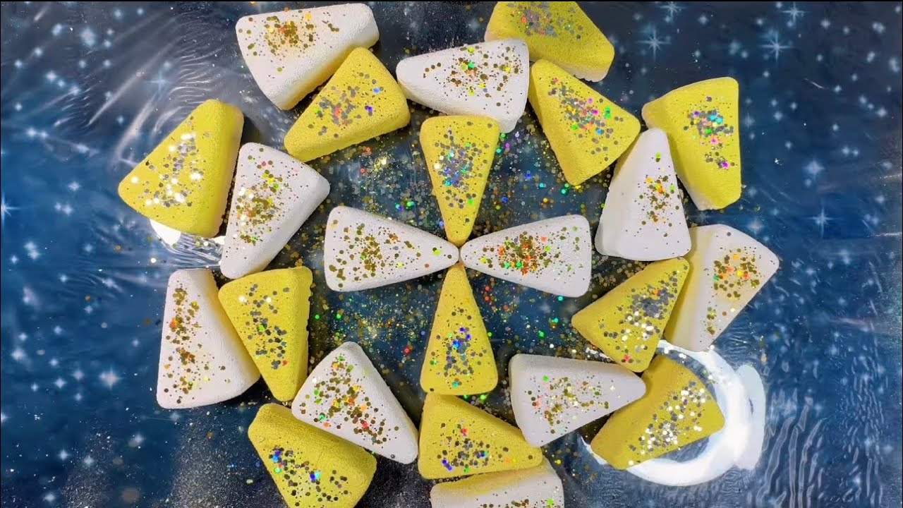 Crunchy White & Yellow Slices | Collaboration with @TheASMRWorld28  | ASMR | Oddly Satisfying 