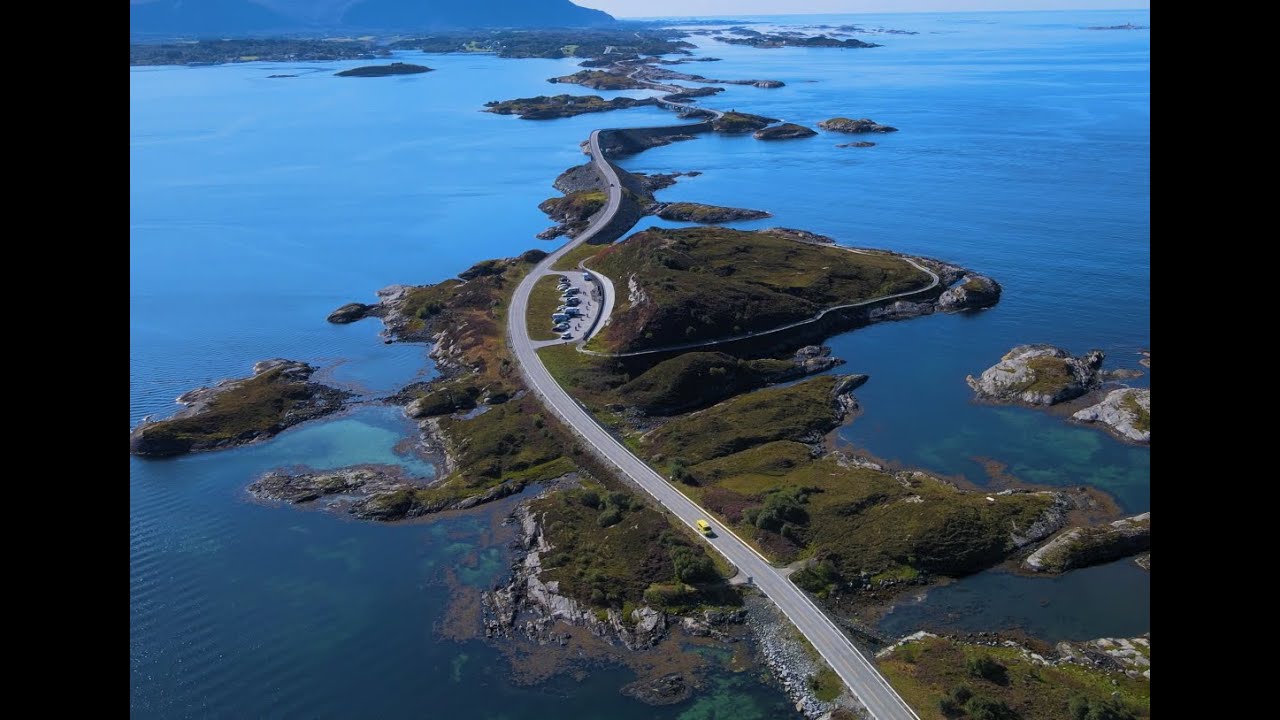 Atlantic Road in 4K, Droga Atlantycka, Atlanterhavsvegen  (World's most beautiful road?)