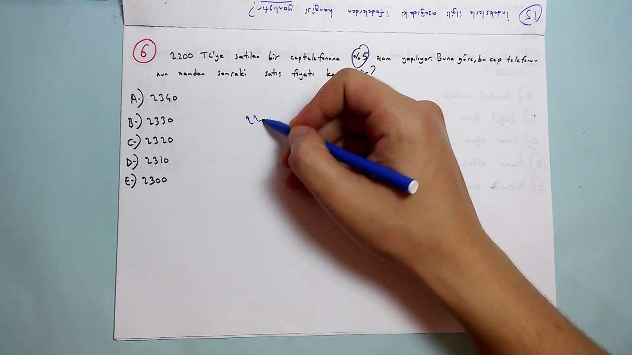 AÖF GENEL MATEMATİK 2017 BAHAR DÖNEM SONU SINAVI 1. KISIM