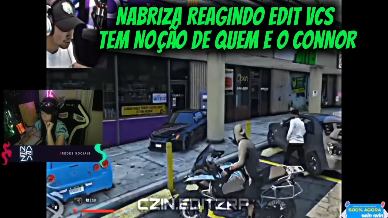 NABRIZA REAGINDO EDIT VCS  TEM NOÇÃO DE QUEM E O CONNOR
