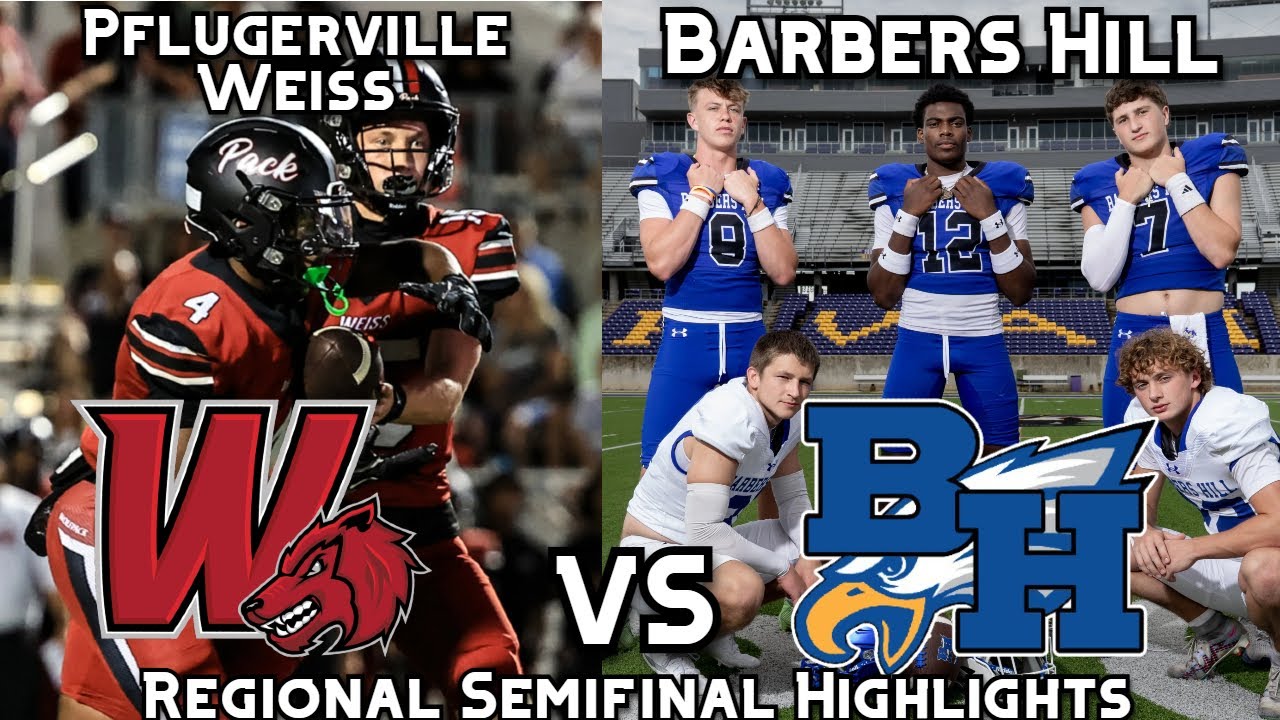 Barbers Hill vs Weiss | 5A D1 Regional Semifinal Highlights | OVERTIME THRILLER | #TXHSFB Playoffs