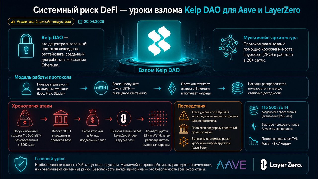 Системный риск DeFi уроки взлома Kelp DAO для Aave и LayerZero