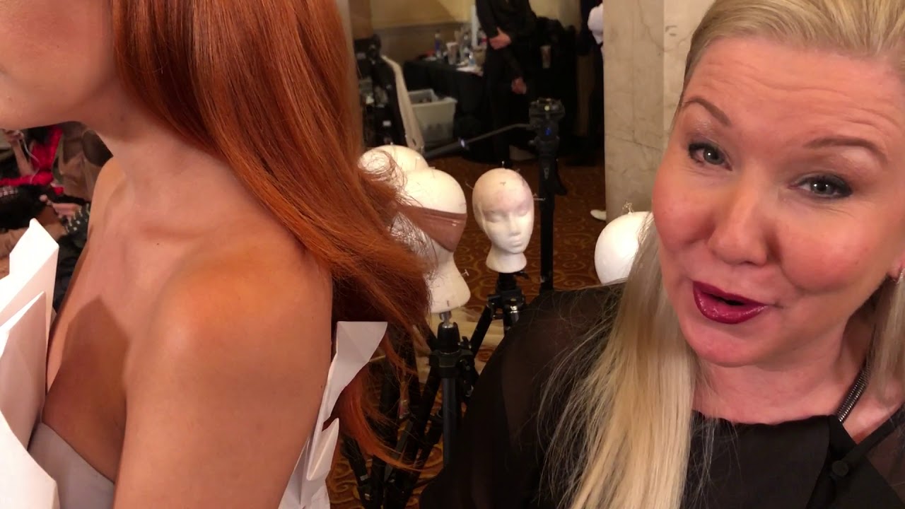 RED HAIR COLOR: Rebecca Hiele of Goldwell
