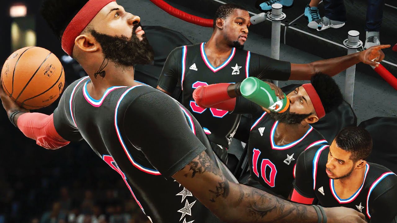 NBA 2k15 MyCAREER Gameplay S2 - ALL-STAR GAME! Durant Argues With Fan! Human Highlight Reel