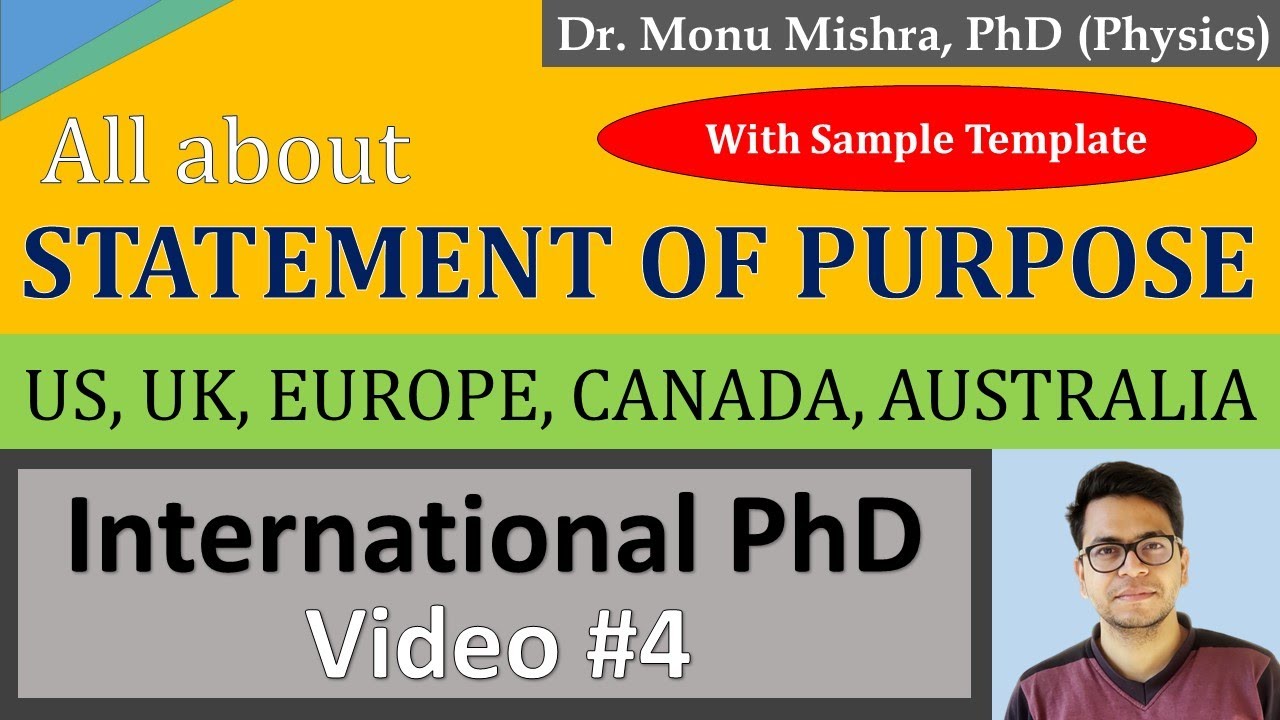 How to Write a Statement of Purpose || Impressive SOP for PhD Application || by Monu Mishra