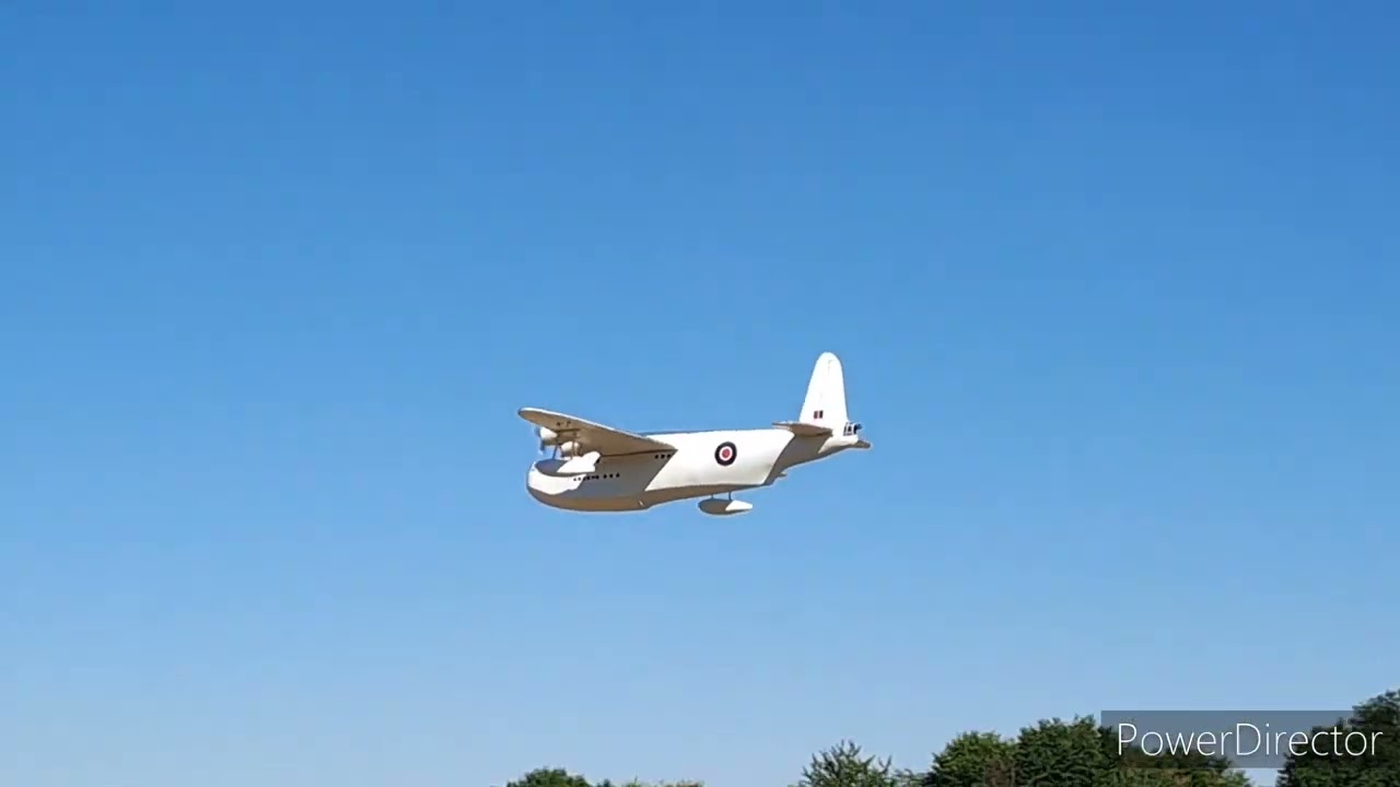Sunderland radio controlled model made from FliteTest foamboard