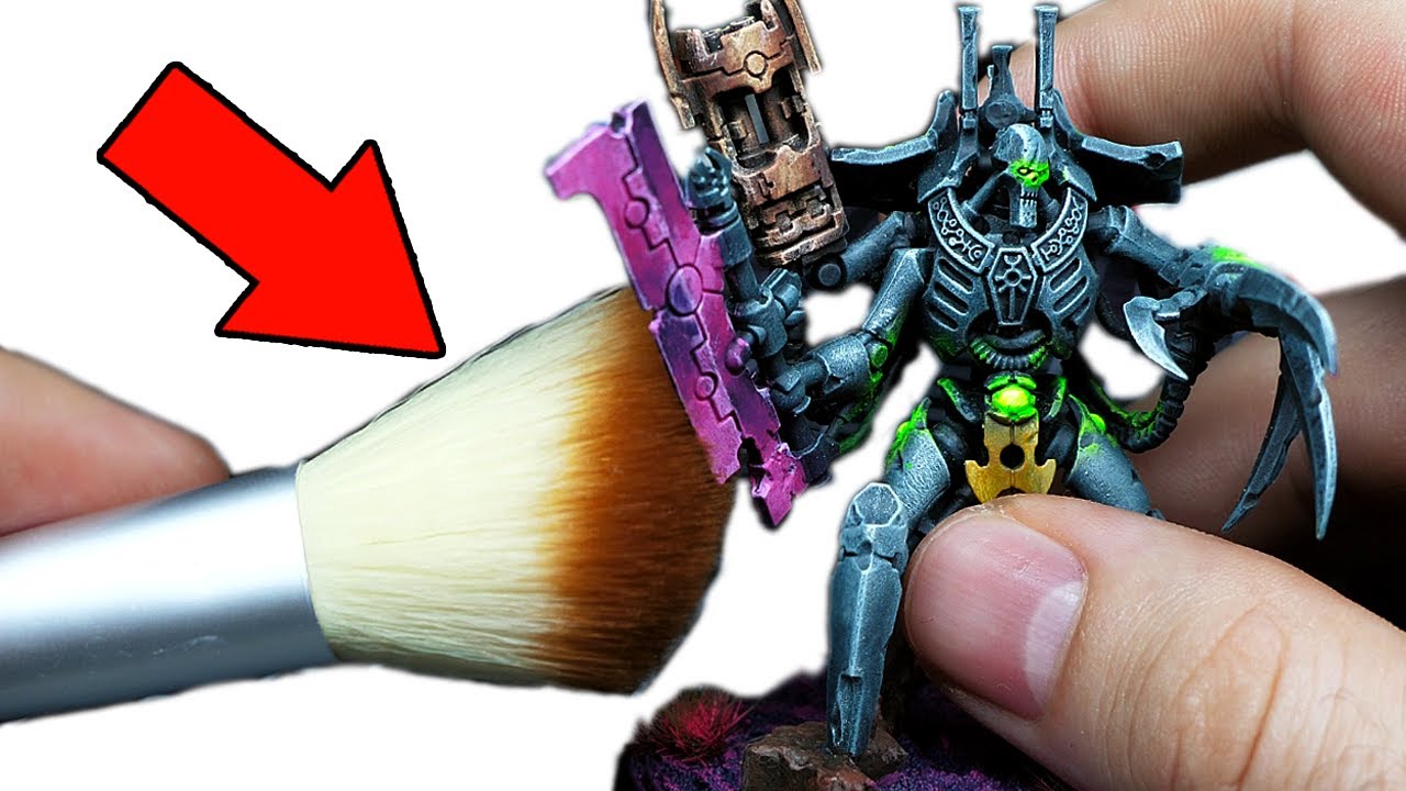 I Painted Entire Warhammer Army with only MAKE-UP Brushes