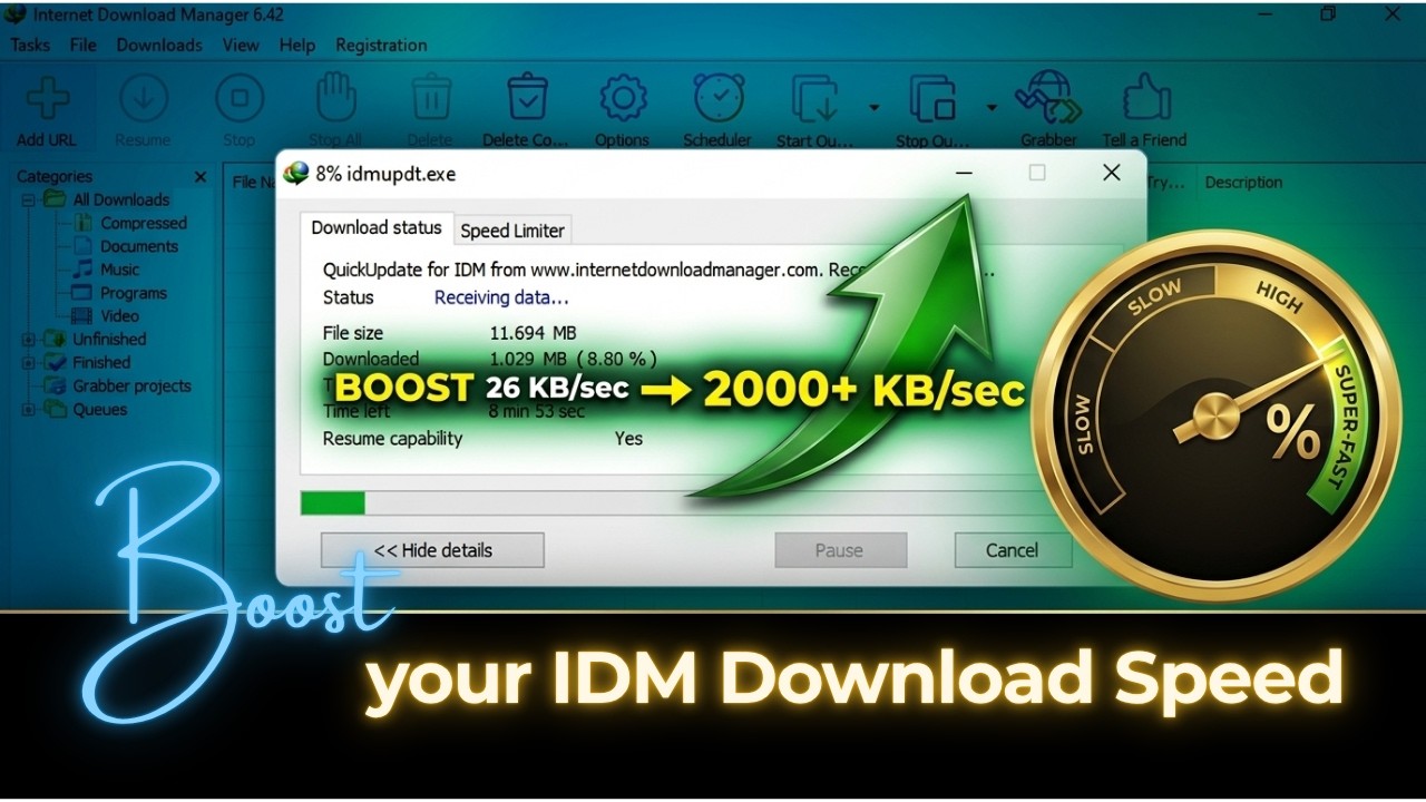 How To Boost Download Speed In IDM (2025)