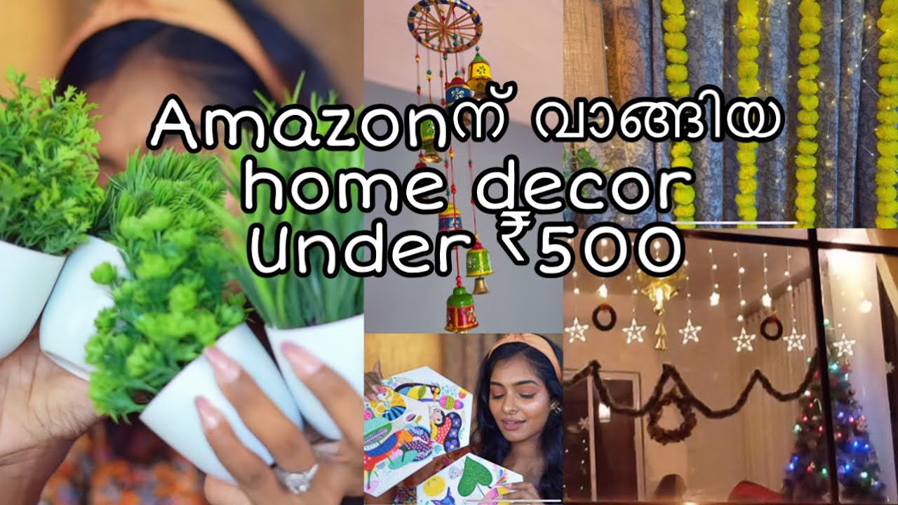 10 Amazon Home Decor Haul Under Rs 500|Starting at ₹130|Huge discounts|Asvi Malayalam