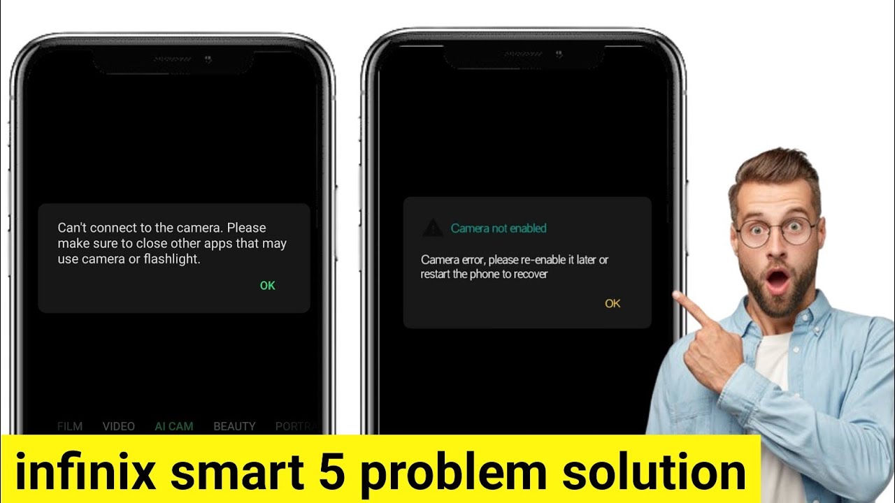 Infinix smart 5 camera error problem | infinix camera not working | infinix front camera not working