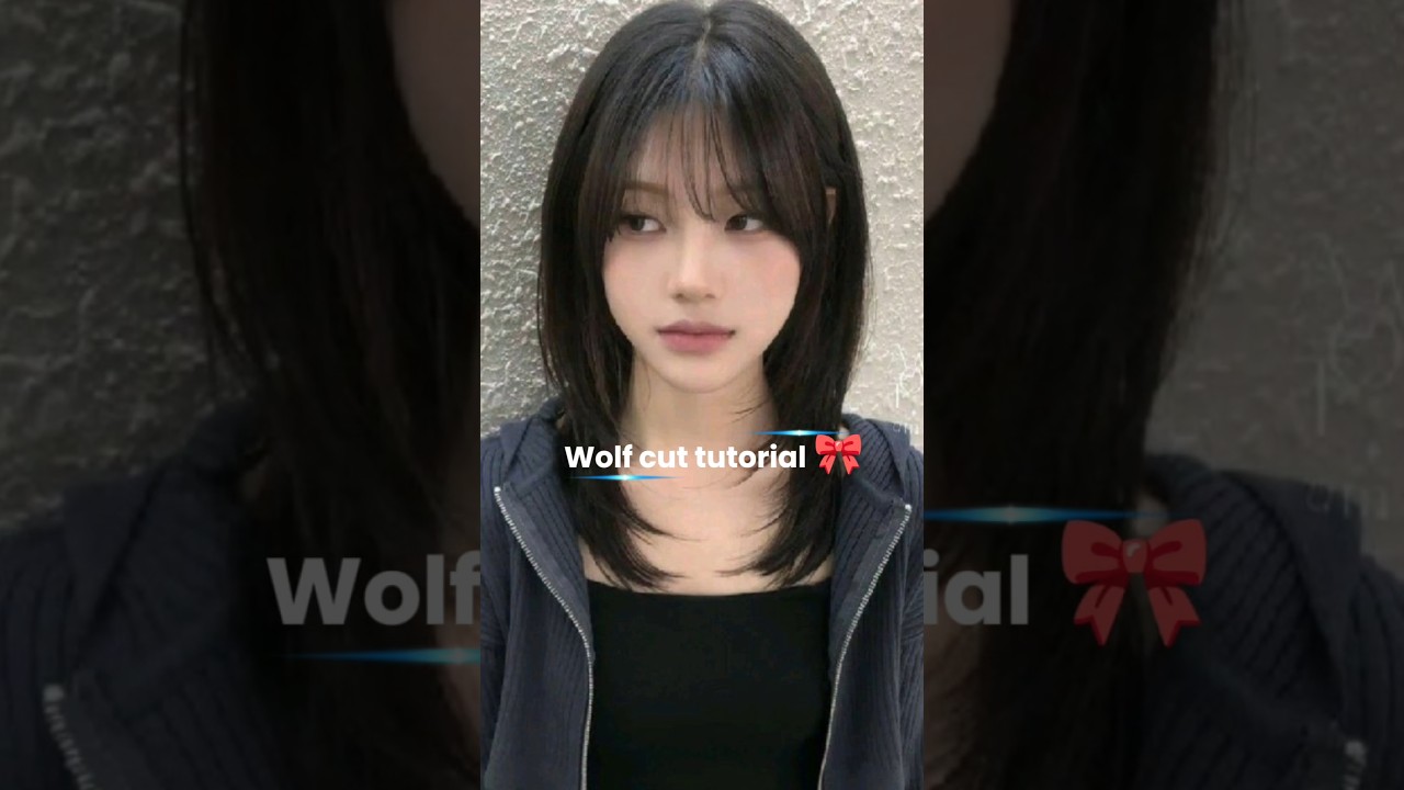 wolf cut tutorial ✨ #haircuts #haircutting #haircut #hairstyle #hair #hairstyle #hairtok #shorts