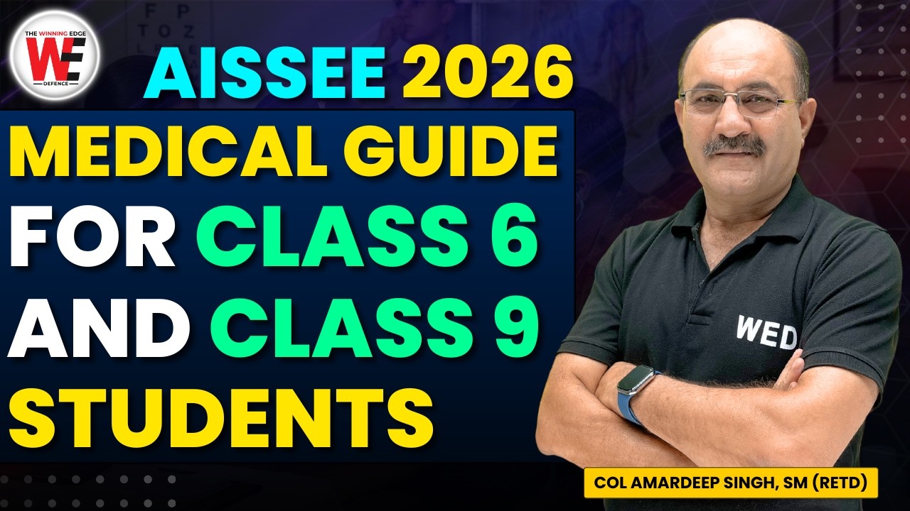 Sainik School 2026 Medical for Students | Medicals for AISSEE 2026 e Counselling Process Class 6 & 9