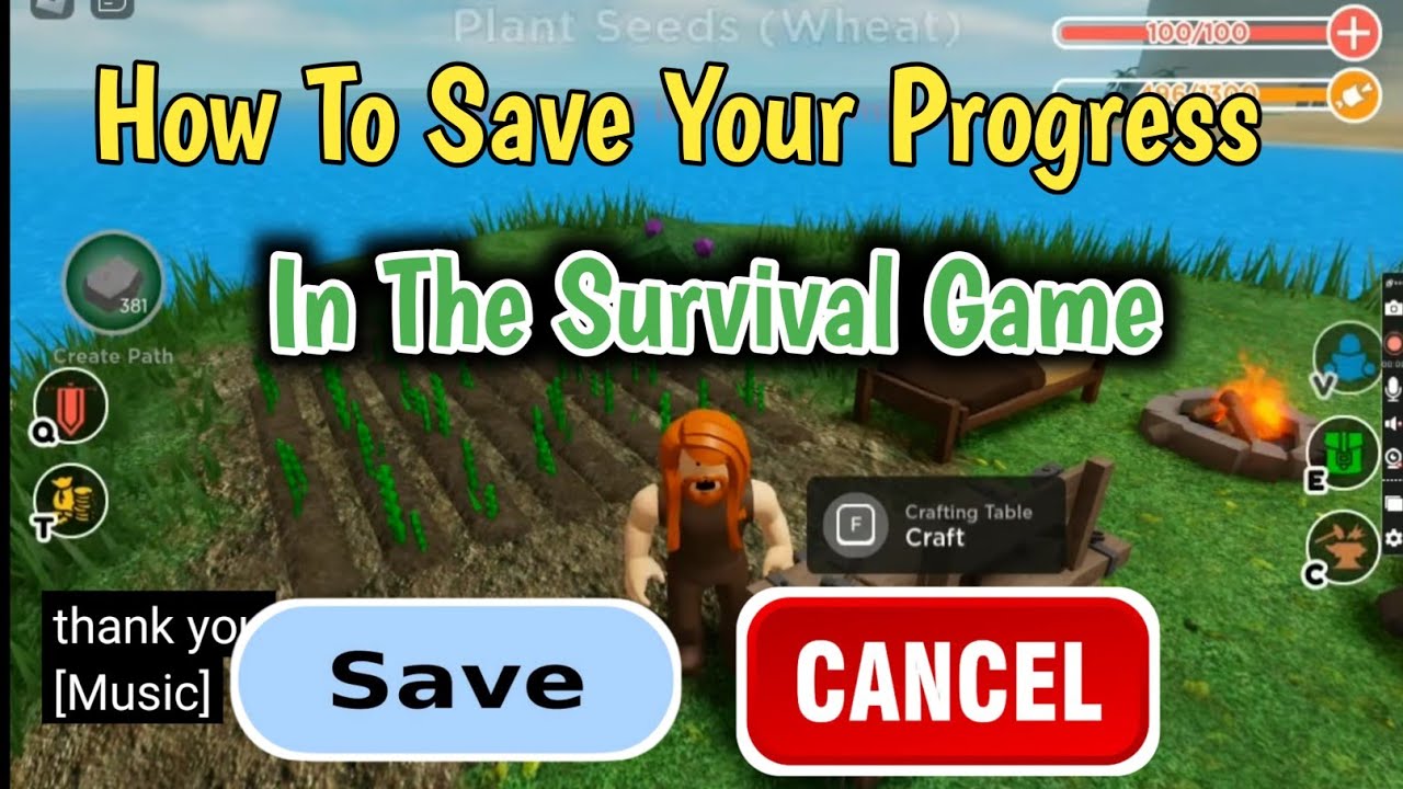 How To Save Game In The Survival Game l Is there Any Method Available for Saving Game Progress?