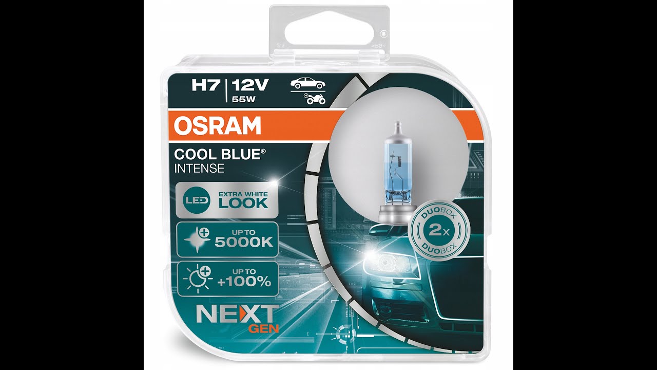 Test osram color blue intense 5000k H7 Next Gen