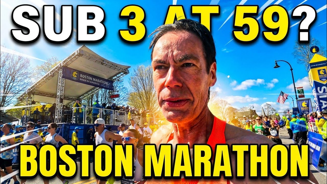 Sub-3 at 59?! Boston Marathon 2026 Race Vlog | 2:59:54 Finish on Brutal Course | POV race experience
