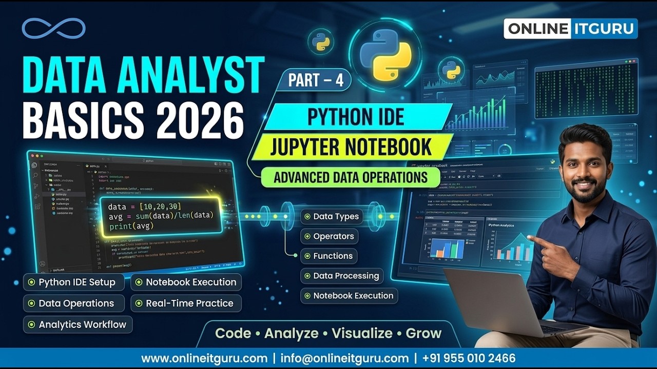 Data Analyst Basics 2026 | Python Live Practice On Jupyter Notebook | OnlineITGuru