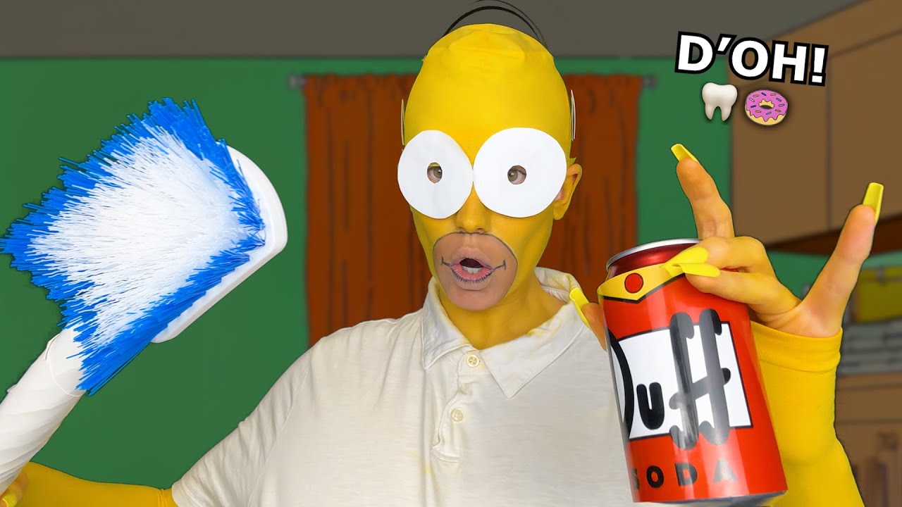 ASMR Homer Simpson cleans your teeth 💛🪥 (chaotic dentist tingles)