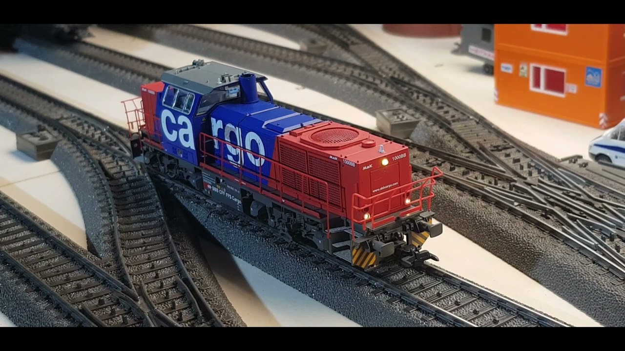 ESU H0 Digital 31381- Diesellok BR G1000 - SBB Cargo Schweiz - mfx DCC Sound Telex Modellbahn H0