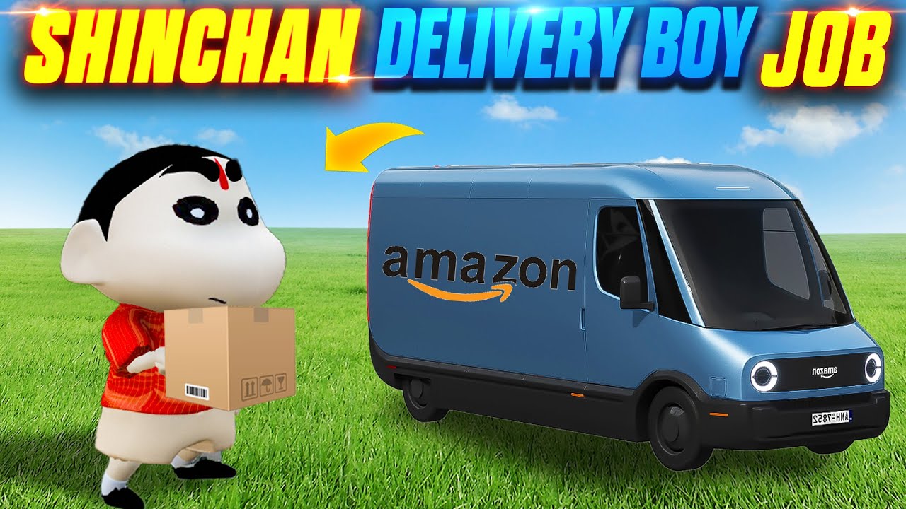 🚚Delivery Boy Challenge With Shinchan & Doraemon🤣full fun #tristar18