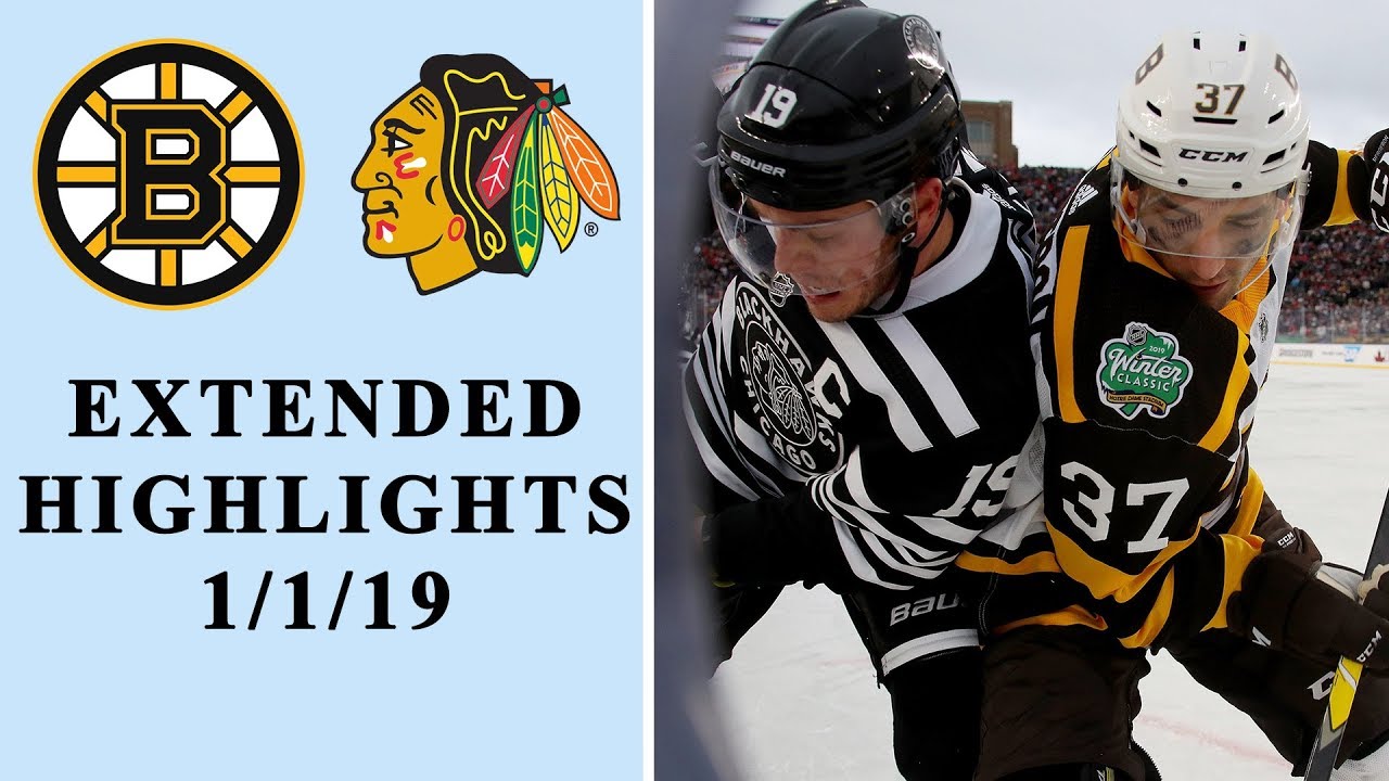 Boston Bruins v. Chicago Blackhawks | EXTENDED HIGHLIGHTS | 1/1/19 | NBC Sports