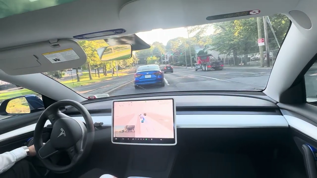Tesla Full Self Driving - New York Morning Commute