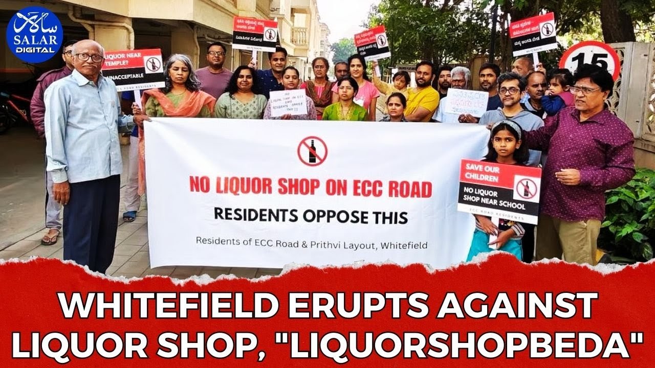 Whitefield Residents Explode in Protest Over Liquor Shop, Allege Excise Collusion