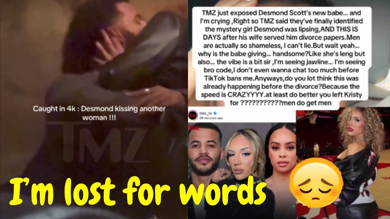 Desmond caught kissing mystery woman.