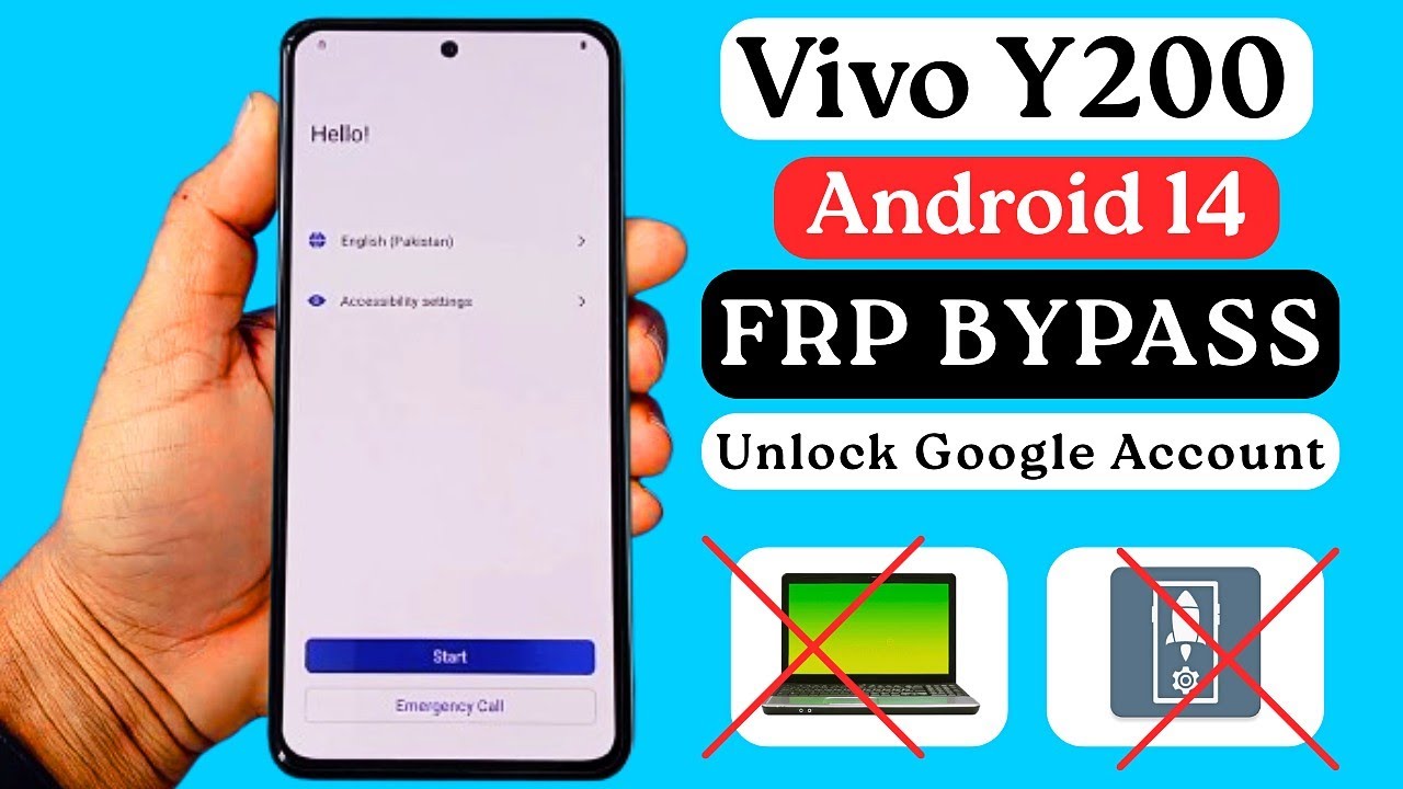 Vivo Y200 Android 14 FRP Bypass Without PC | Remove Google Account Lock | New Solution
