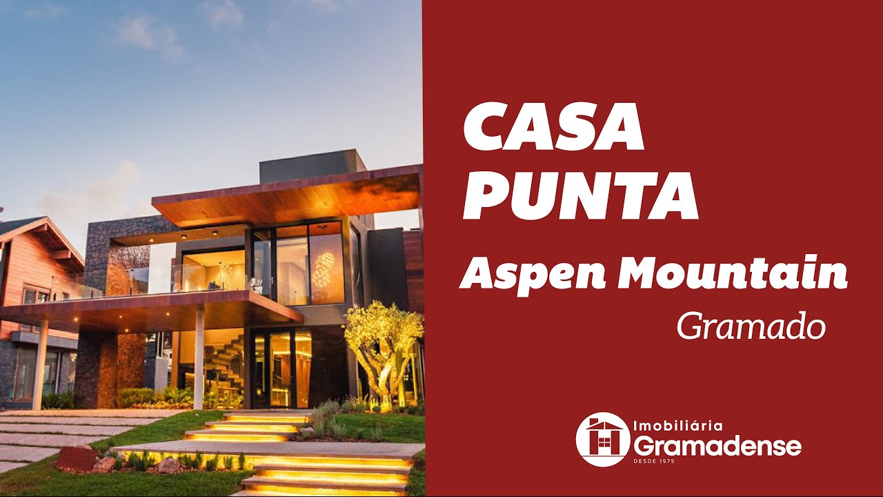 LINDA CASA MOBILIADA EM GRAMADO NO CONDOMÍNIO ASPEN MOUNTAIN - CASA PUNTA COM 4 SUÍTES