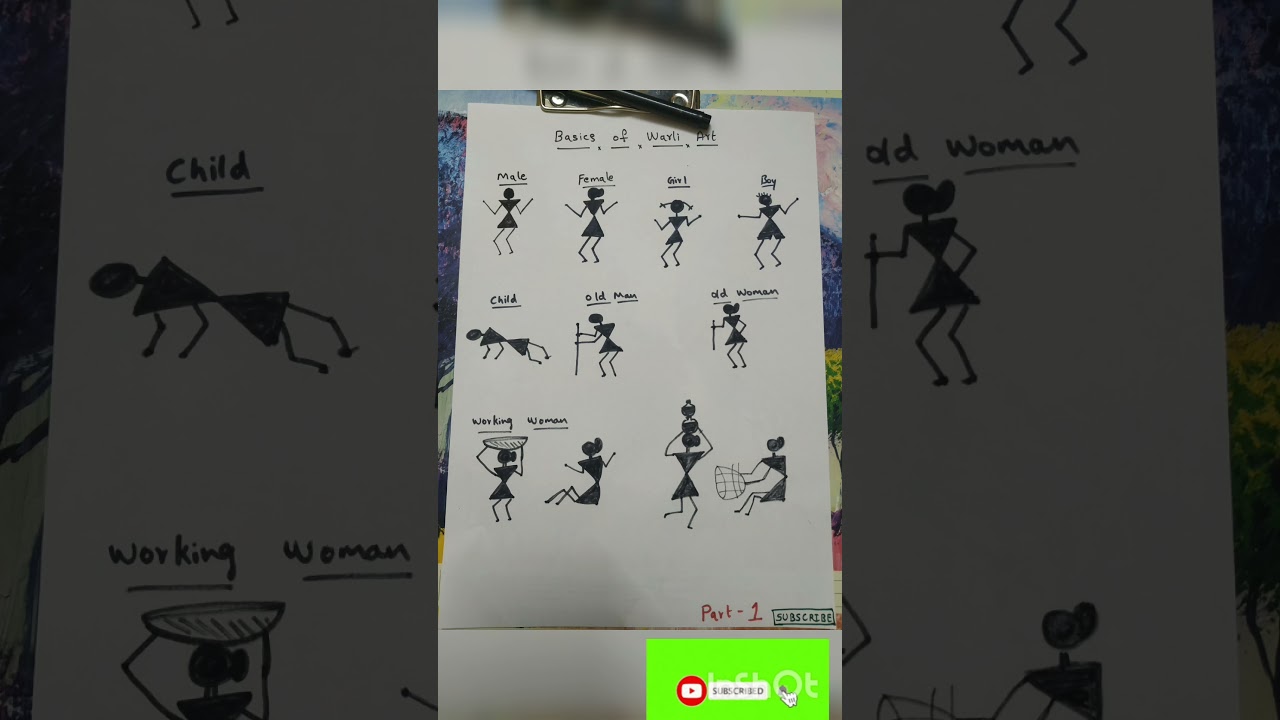 5-minute Warli art basics #warliart