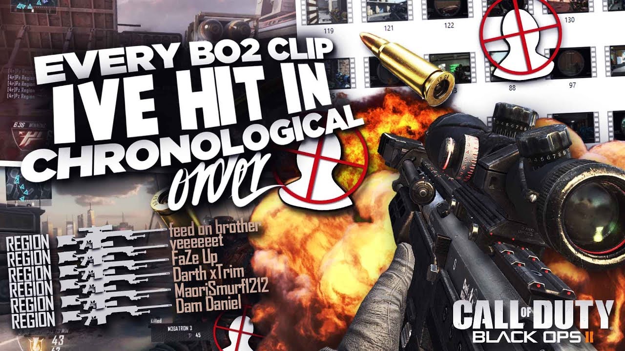 Every BO2 Clip I've Ever Hit, In Chronological Order | @PzRegion