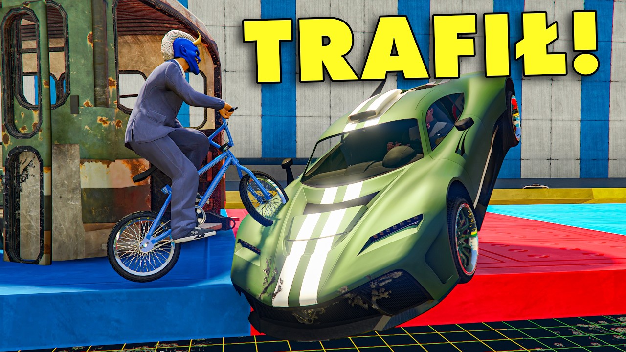 ROWERY VS SZYBKIE SAMOCHODY w GTA Online z EKIPĄ
