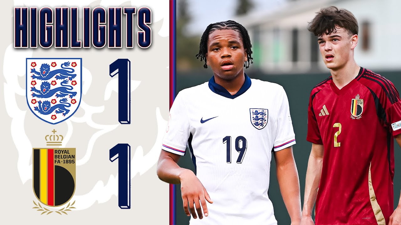 England U17 1-1 Belgium U17 | Young Lions Held To Opening Day Draw In Albania | UEFA U17 EUROs