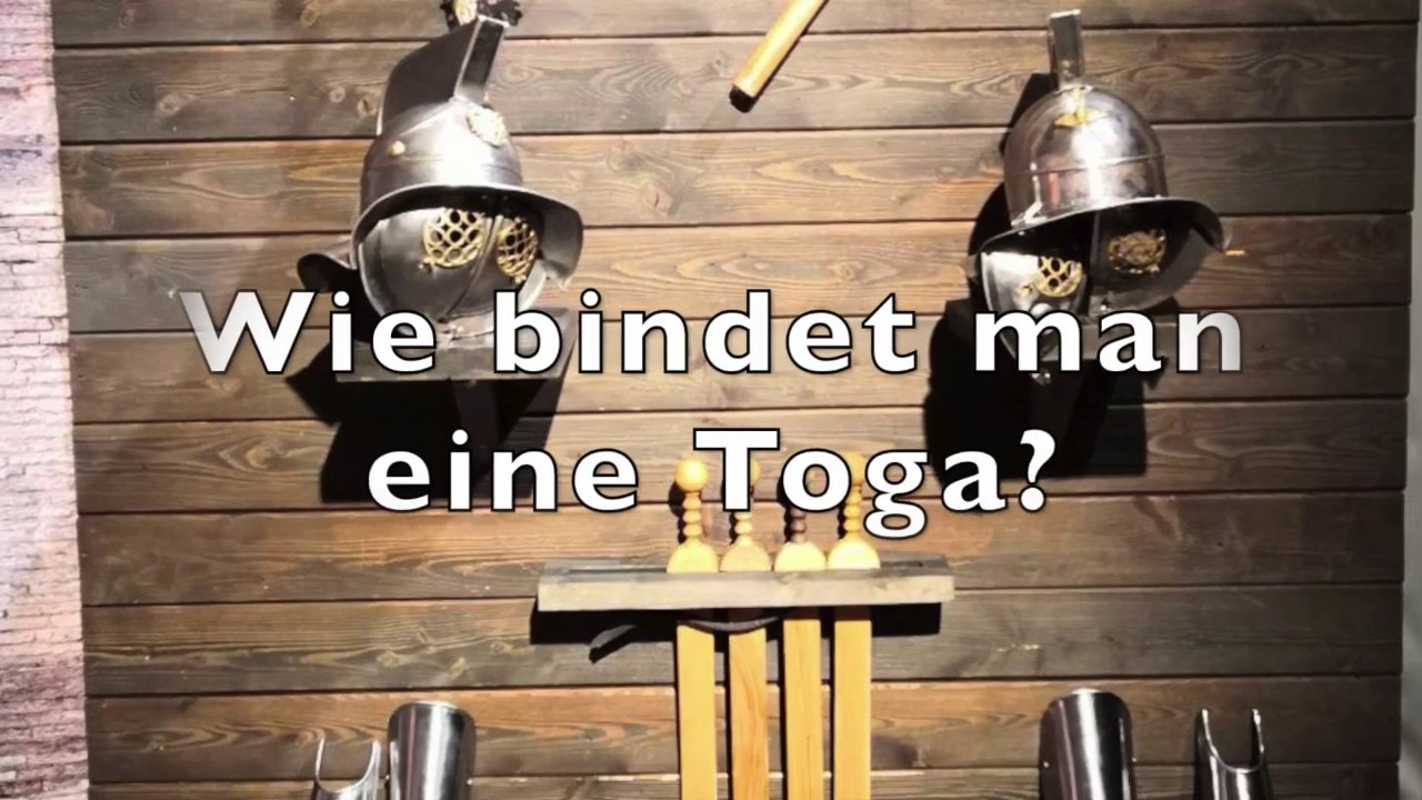 Gladiatoren - Helden der Arena: Wie bindet man eine Toga?