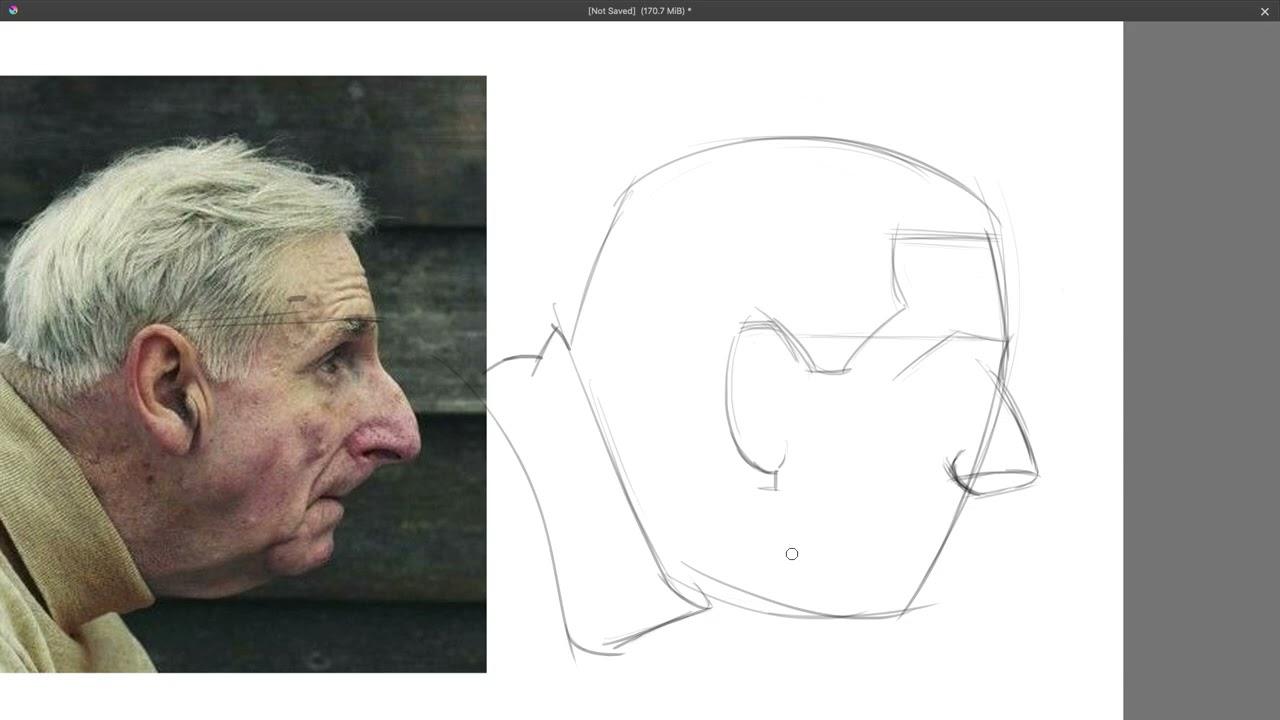 HOW TO DRAW THE HEAD FROM THE SIDE VIEW (SHAPE APPROACH) 