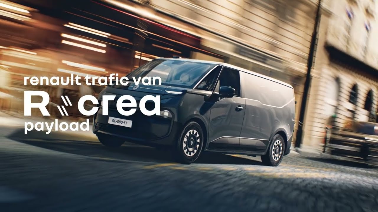 nya #Renault #Trafic #Van #ETech #electric - maximerat och smart designat lastutrymme